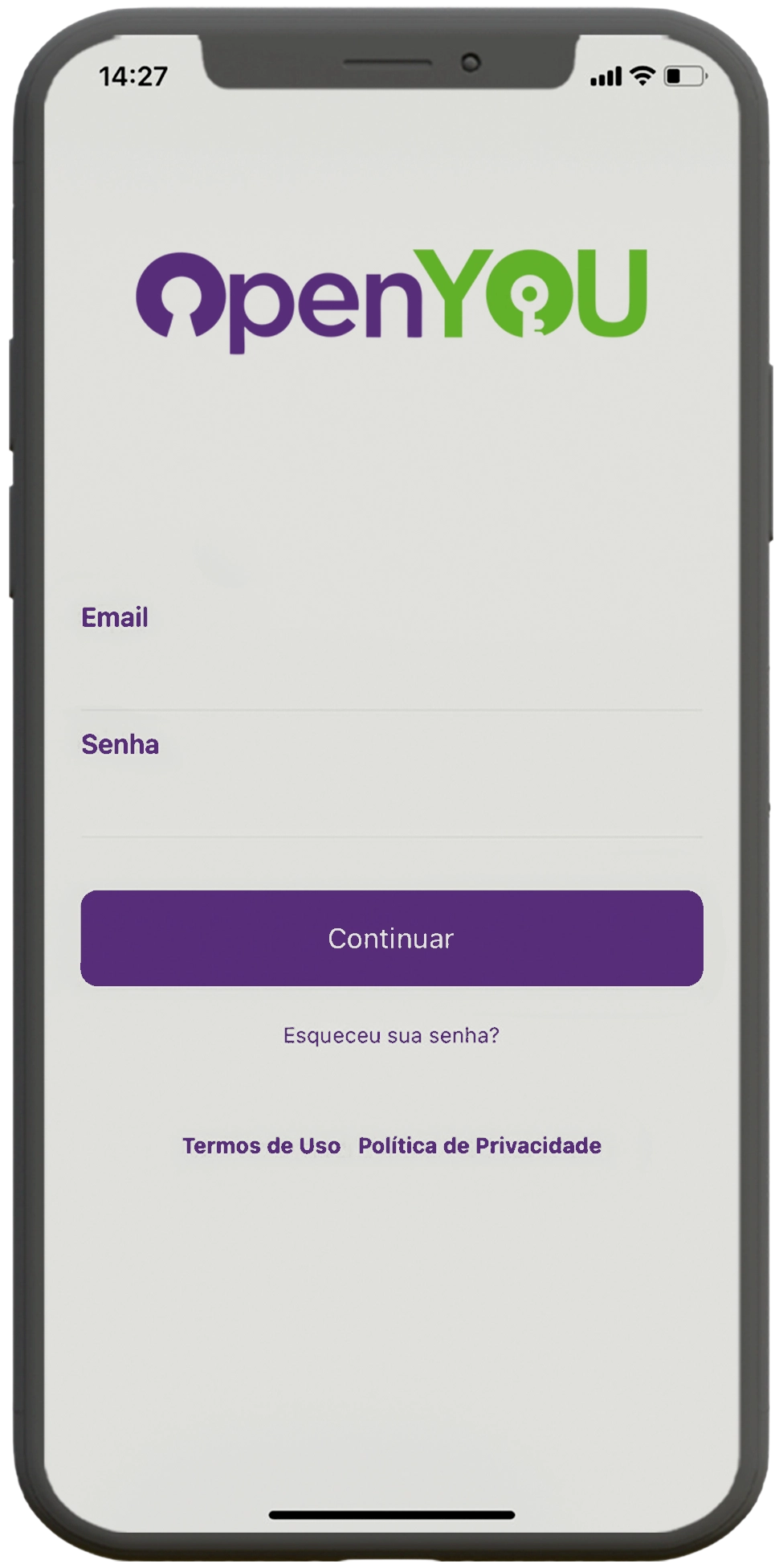 APP OpenYOU no celular